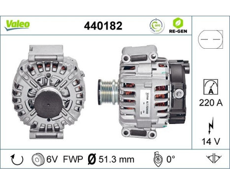 Generator REMANUFACTURED PREMIUM 440182 Valeo, bild 2