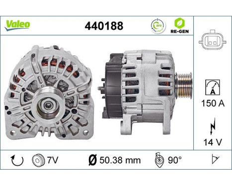 Generator REMANUFACTURED PREMIUM 440188 Valeo, bild 5