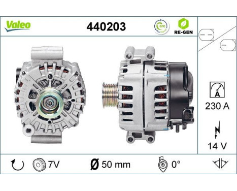 Generator REMANUFACTURED PREMIUM 440203 Valeo, bild 5