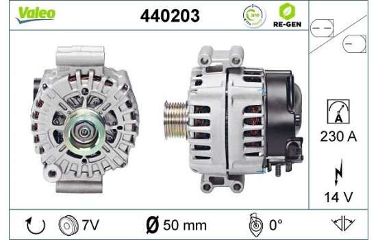 Generator REMANUFACTURED PREMIUM 440203 Valeo, bild 5