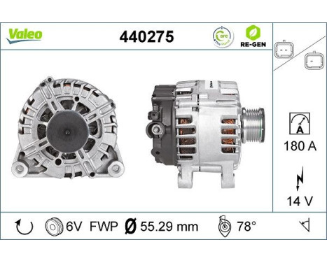 Generator REMANUFACTURED PREMIUM 440275 Valeo, bild 5