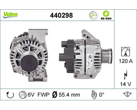 Generator REMANUFACTURED PREMIUM 440298 Valeo, bild 5