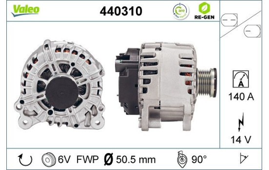 Generator REMANUFACTURED PREMIUM 440310 Valeo, bild 2