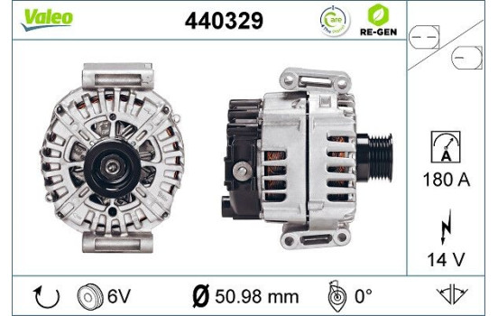 Generator REMANUFACTURED PREMIUM 440329 Valeo, bild 2