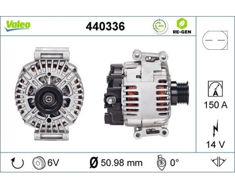 Generator REMANUFACTURED PREMIUM 440336 Valeo, bild 5
