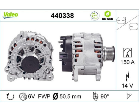 Generator REMANUFACTURED PREMIUM 440338 Valeo, bild 5