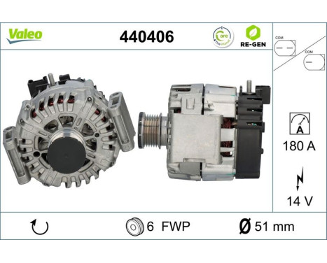 Generator REMANUFACTURED PREMIUM 440406 Valeo, bild 5
