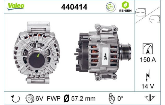Generator REMANUFACTURED PREMIUM 440414 Valeo, bild 2