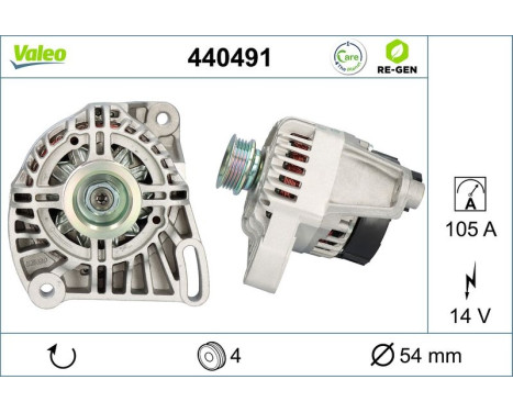 Generator REMANUFACTURED PREMIUM 440491 Valeo, bild 5