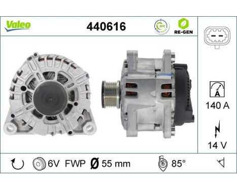 Generator REMANUFACTURED PREMIUM 440616 Valeo, bild 5