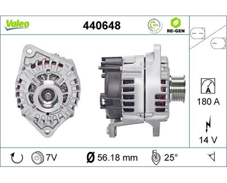 Generator REMANUFACTURED PREMIUM 440648 Valeo, bild 2