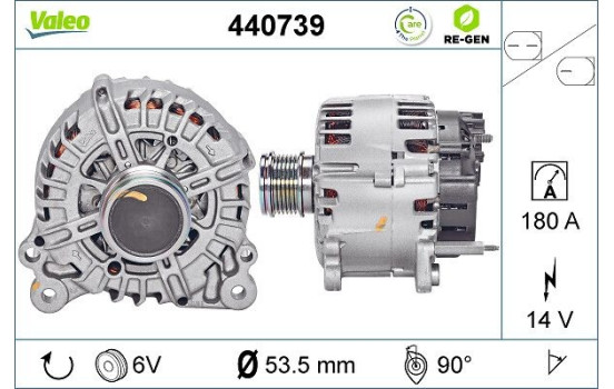 Generator REMANUFACTURED PREMIUM 440739 Valeo, bild 2