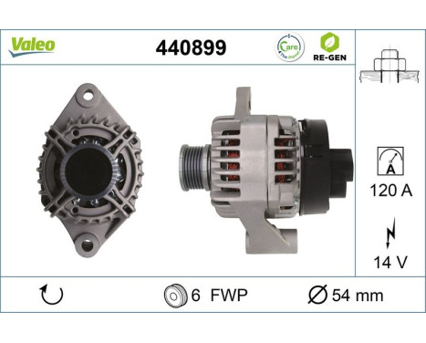 Generator REMANUFACTURED PREMIUM 440899 Valeo, bild 2