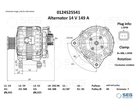 Generator Renault 150A