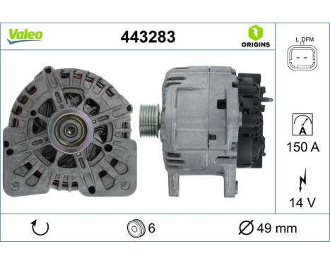 Generator VALEO ORIGINS NEW 443283