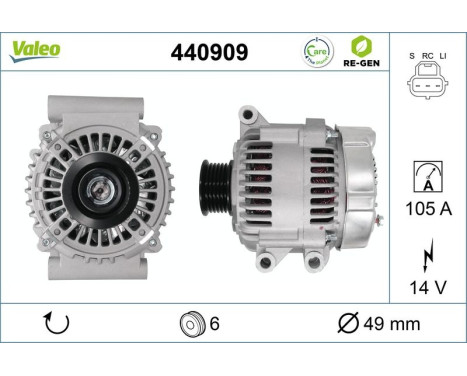 Generator VALEO RE-GEN REMANUFACTURED 440909, bild 2