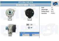 Generator Volvo 100A 815.504.100.210 Bosch