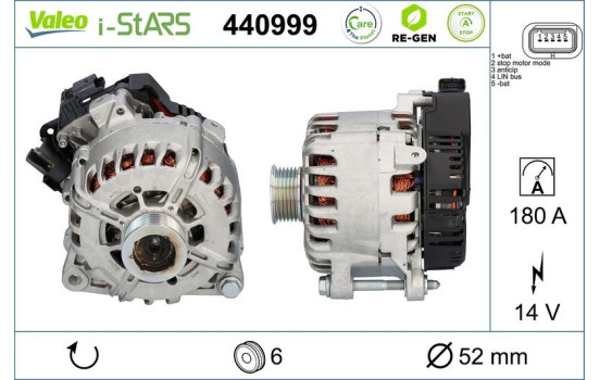 Startgenerator 440999 Valeo, bild 2