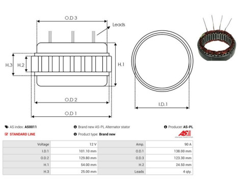 Stator, generator, bild 2