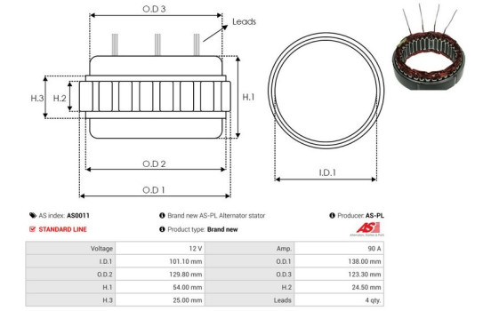 Stator, generator, bild 2