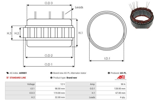 Stator, generator, bild 2