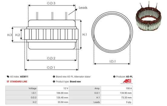Stator, generator, bild 2
