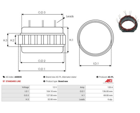Stator, generator, bild 2