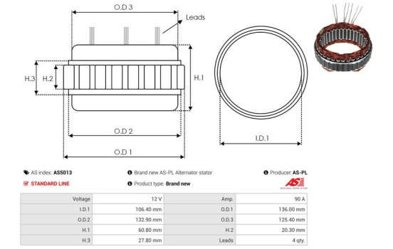Stator, generator, bild 2