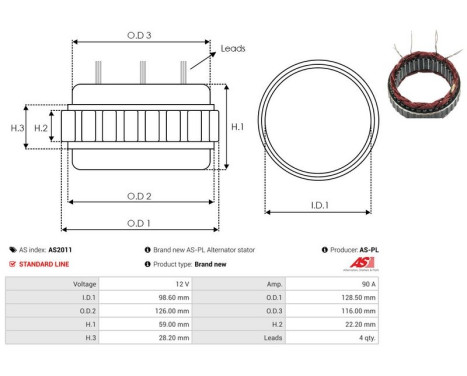 Stator, generator, bild 2