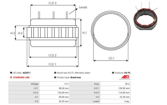 Stator, generator, bild 2