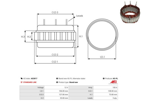 Stator, generator, bild 2