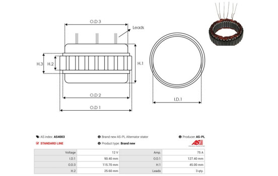 Stator, generator, bild 2