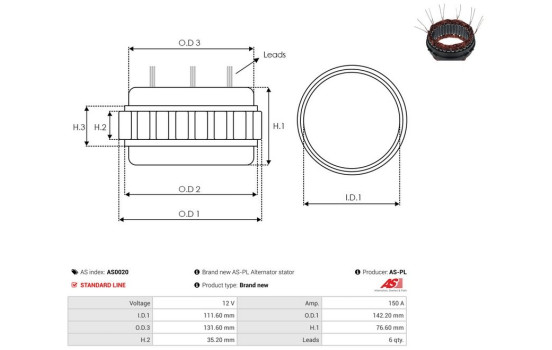Stator, generator, bild 2