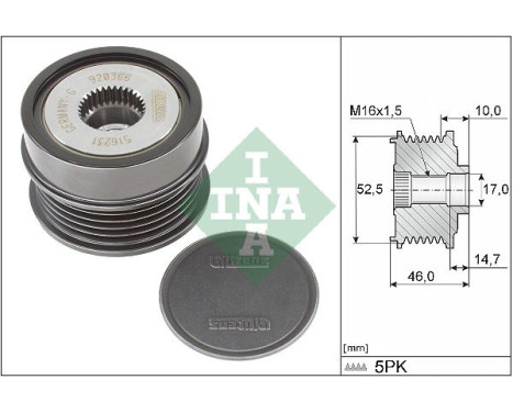 Dynamo frihjul 535 0372 10 Ina