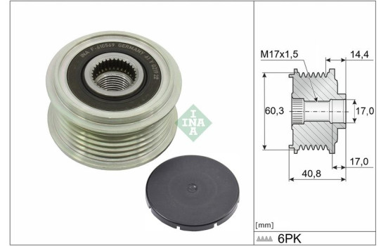 Dynamo frihjul 535 0374 10 Ina