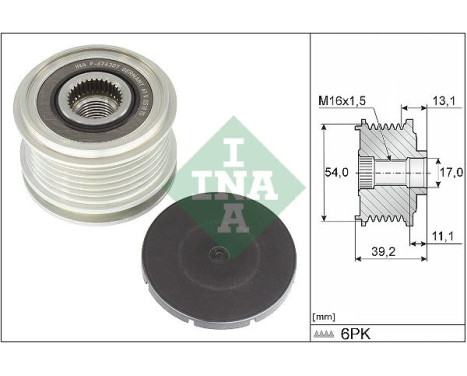 Dynamo frihjul 535 0375 10 Ina