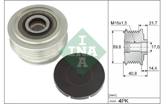 Dynamo frihjul 535037110 Ina