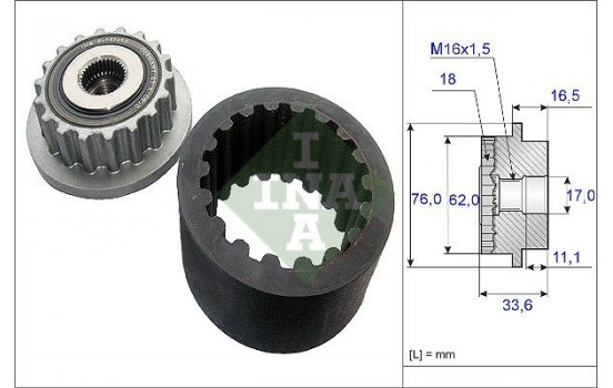 Flexibel kopplingsmuff-sats 535018610 Ina
