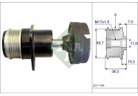 Frihjulskoppling, generator 535 0157 10 Ina