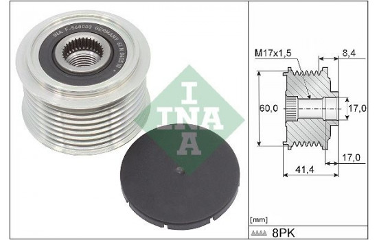 Frihjulskoppling, generator 535 0262 10 Ina