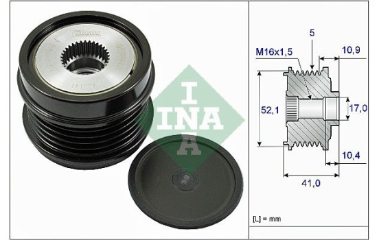 Frihjulskoppling, generator 535 0272 10 Ina