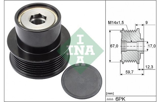 Frihjulskoppling, generator 535 0288 10 Ina