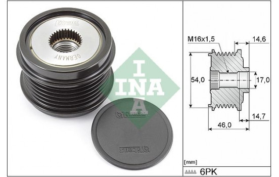 Frihjulskoppling, generator 535 0308 10 Ina