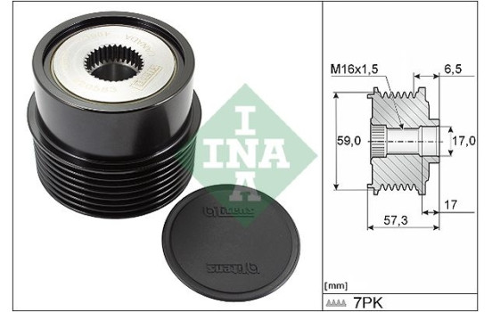 Frihjulskoppling, generator 535 0314 10 Ina