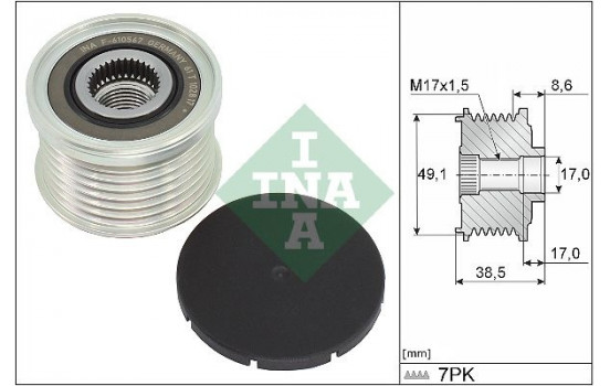 Frihjulskoppling, generator 535 0344 10 Ina