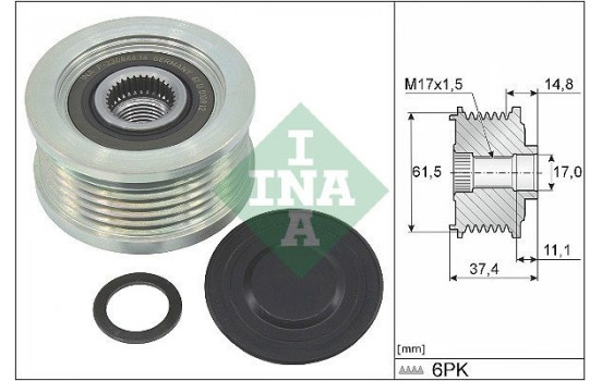 Frihjulskoppling, generator 535 0348 10 Ina