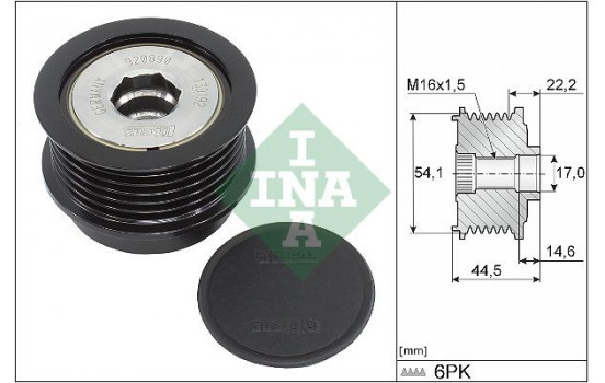 Frihjulskoppling, generator 535 0352 10 Ina