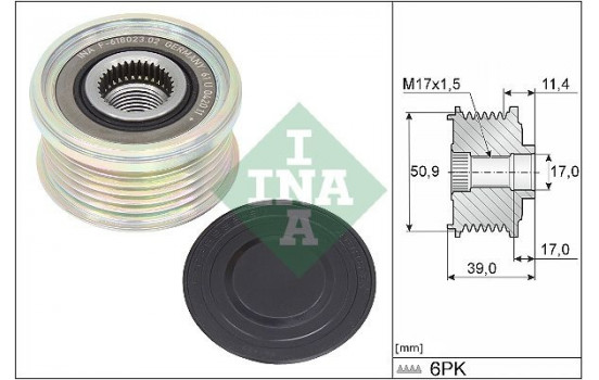 Frihjulskoppling, generator 535 0358 10 Ina