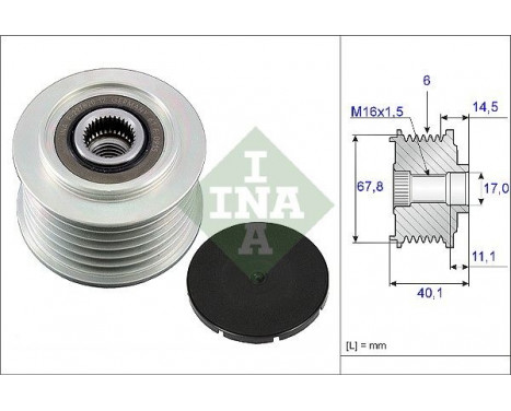 Frihjulskoppling, generator 535005210 Ina