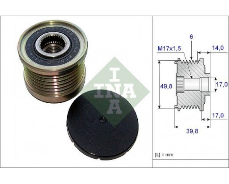 Frihjulskoppling, generator 535014610 Ina